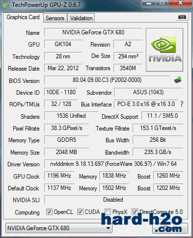 Ampliar foto Tarjeta gráfica Asus GeForce GTX 680 DirectCU II Top Ampliar foto Tarjeta gráfica Asus GeForce GTX 680 DirectCU II Top
