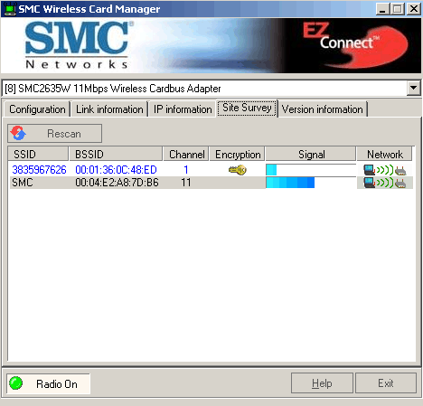 SMC EzConnect PCMCIA WiFi 11 Mbps